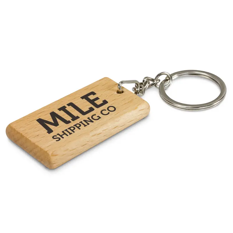 Artisan Key Ring - Rectangle – Keyrings – available in beige colour