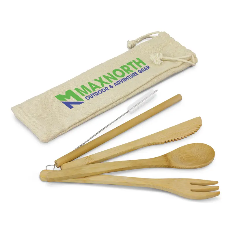 Bamboo Cutlery Set – Kitchenware – available in beige colour