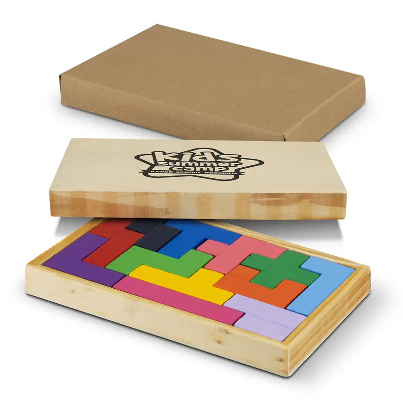 Pentomino Wooden Puzzle – Games – available in beige colour