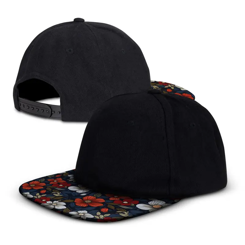 Crusade Custom Flat Peak Cap – Misc Headwear – available in black, blue, green, orange colours and 4 more