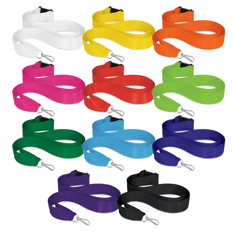 Ribbon Lanyard – Lanyards – available in black, blue, green, orange colours and 5 more
