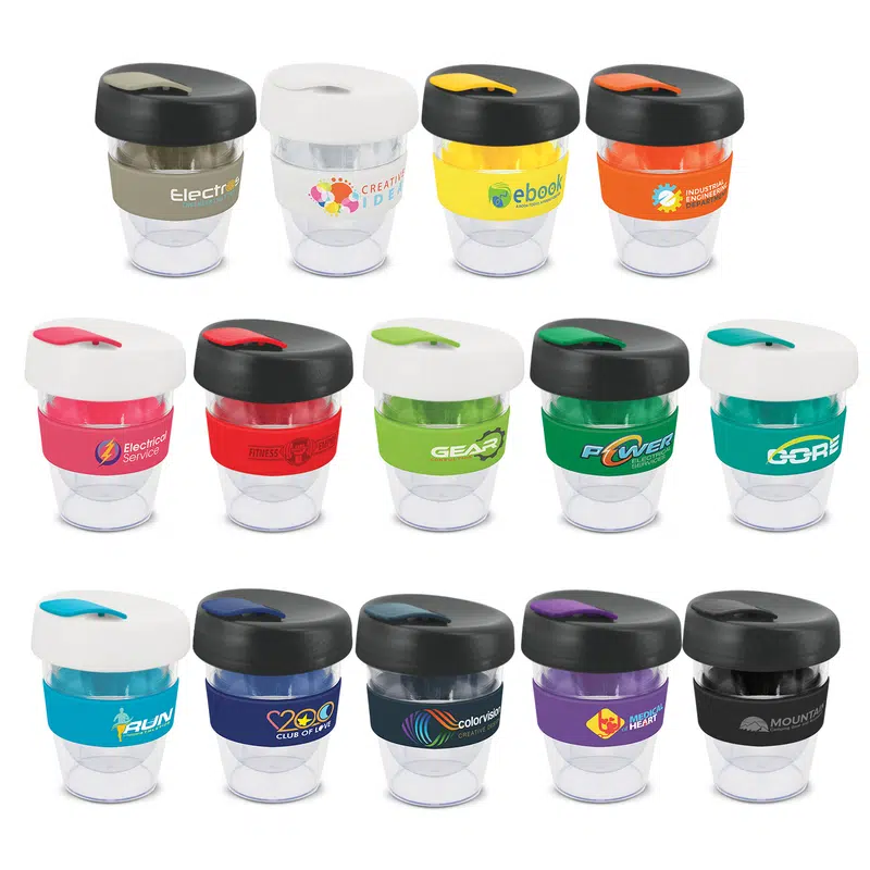 Express Cup Leviosa with Band - 230ml – Reusable Coffee Cups – available in white colour