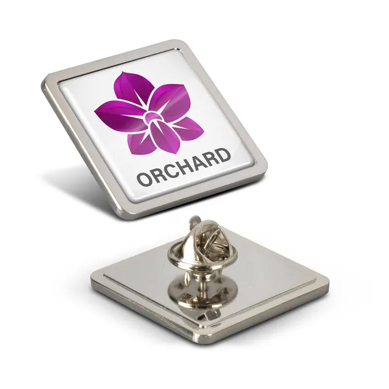 Altura Lapel Pin - Square Large – Name Badges – available in silver colour