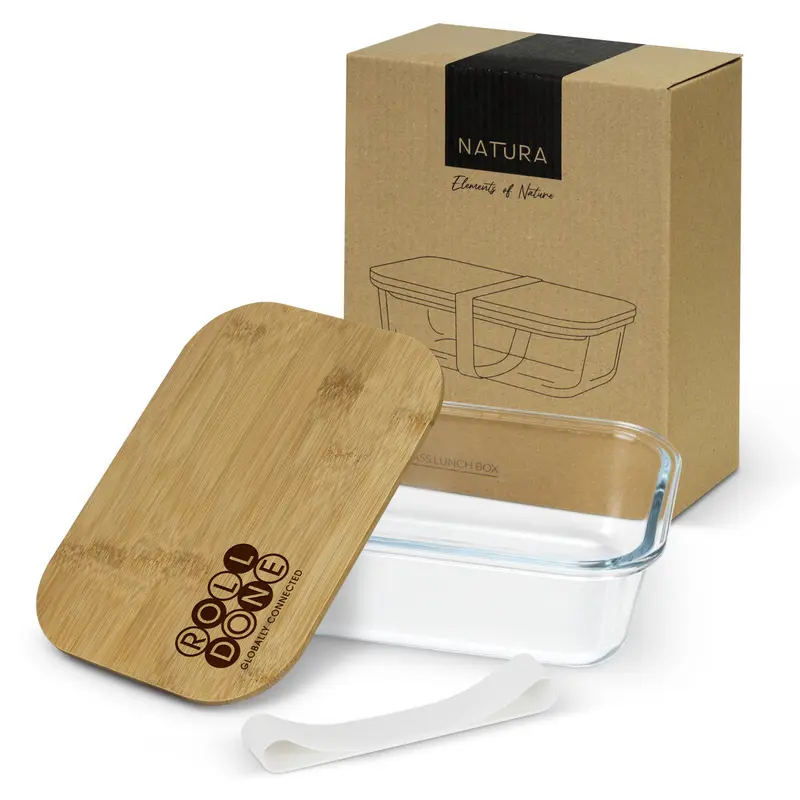NATURA Iris Glass Lunch Box – Kitchenware – available in beige colour