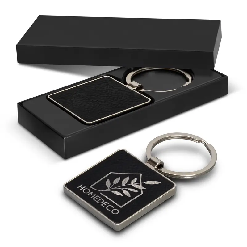 Capulet Key Ring - Square – Keyrings – available in black colour