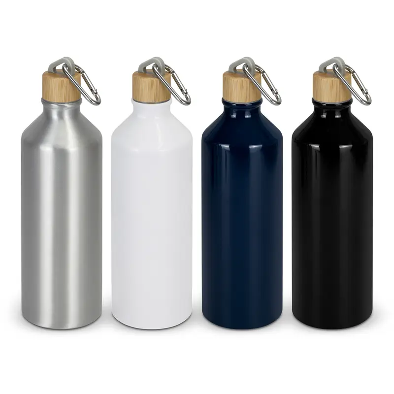 Dante Aluminium Bottle – Drink Bottles – available in black, blue, silver, white colours