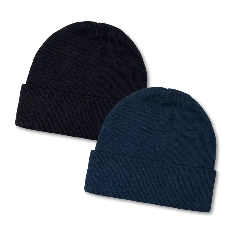 Everest Recycled Beanie – Beanies – available in black, blue colours