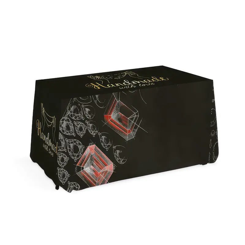Small Throw Tablecloth – Banners – available in white colour