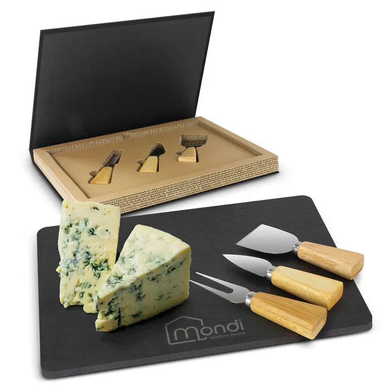 Montrose Slate Cheese Board Set – Cheese Boards – available in grey colour