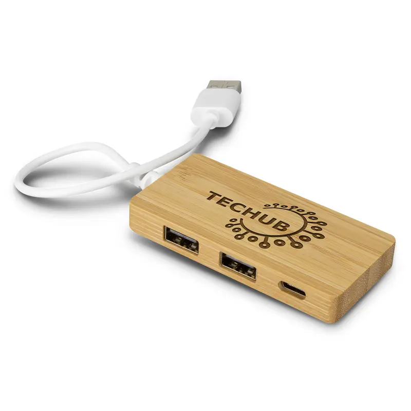 Bamboo USB Hub – USB Hubs – available in beige colour
