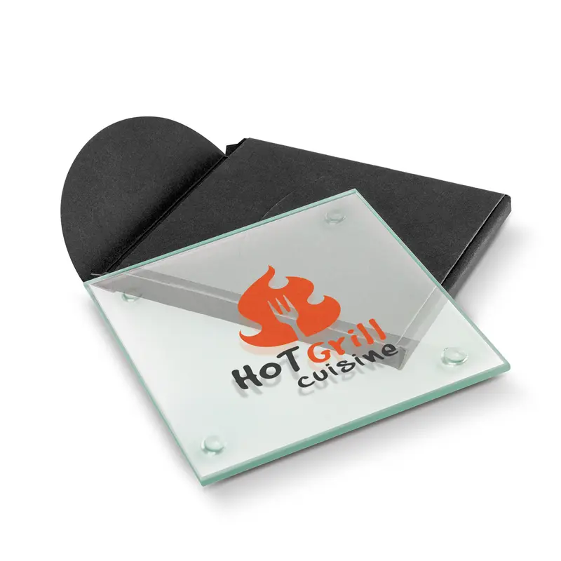 Venice Single Glass Coaster - Square – Coasters – available in white colour
