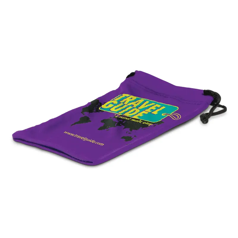 Full Colour Microfibre Pouch – Tech Accessories – available in white colour