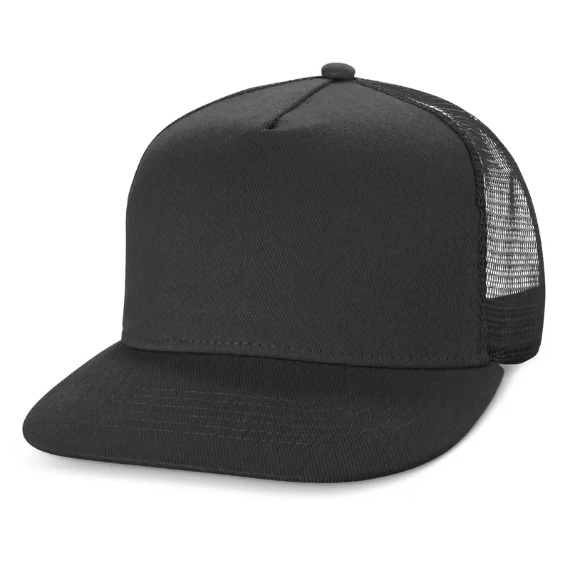 Impala Flat Peak Mesh Cap – Baseball Caps – available in black colour