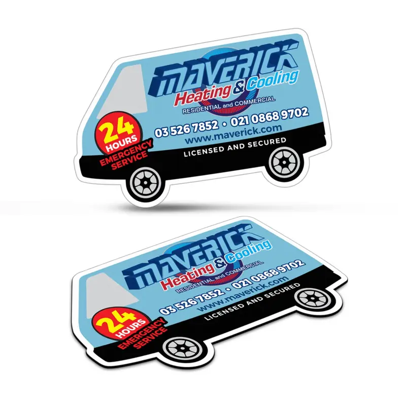 Fridge Magnet 90 x 55mm - Van Shape – Fridge Magnets – available in white colour
