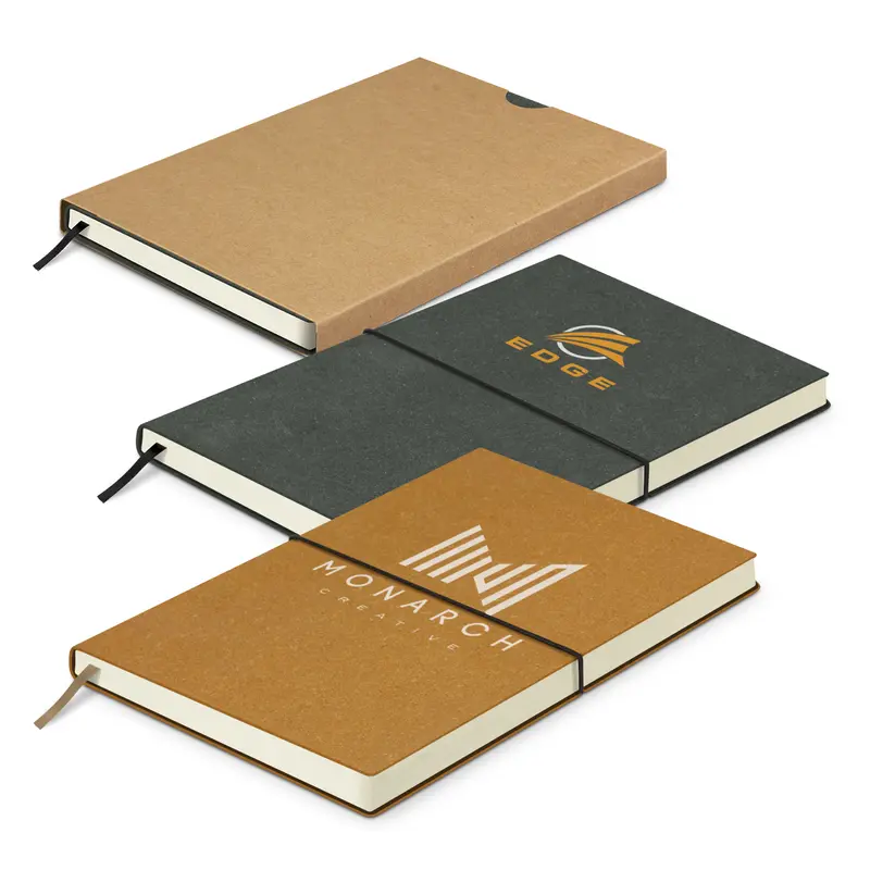 Phoenix Recycled Soft Cover Notebook – Notebooks – available in beige, black colours