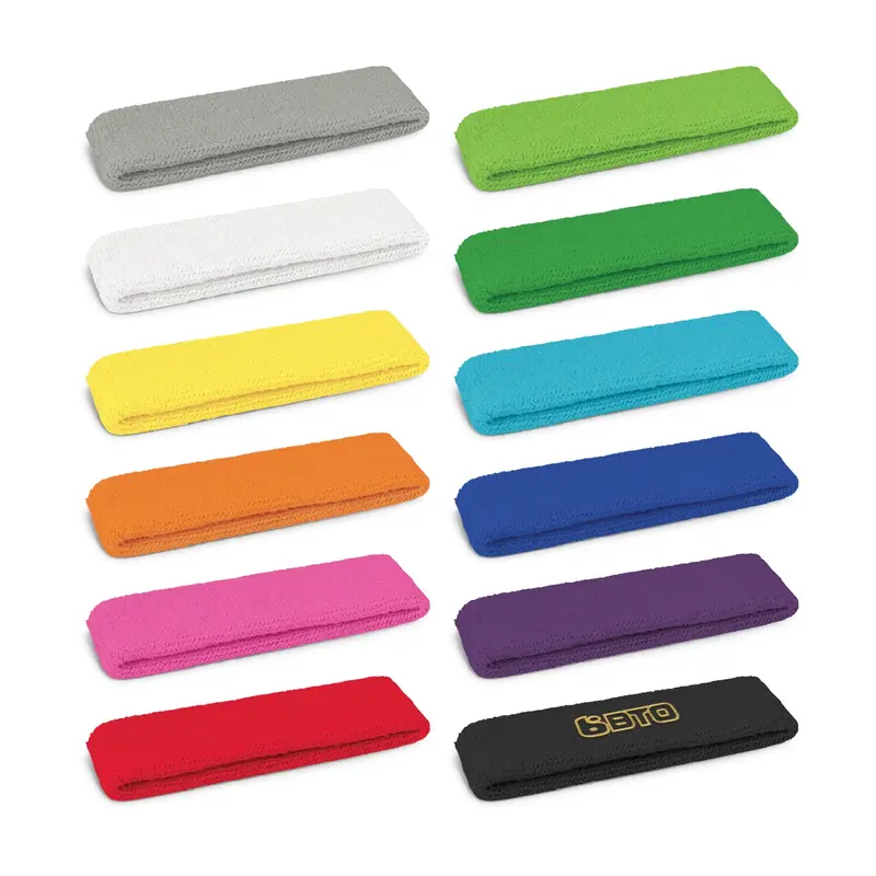 Head Sweat Band – Sports Gear – available in black, blue, green, grey colours and 6 more