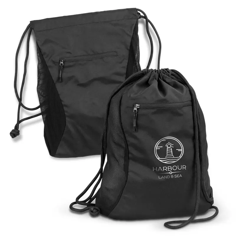Royale Drawstring Backpack – Backpacks – available in black colour