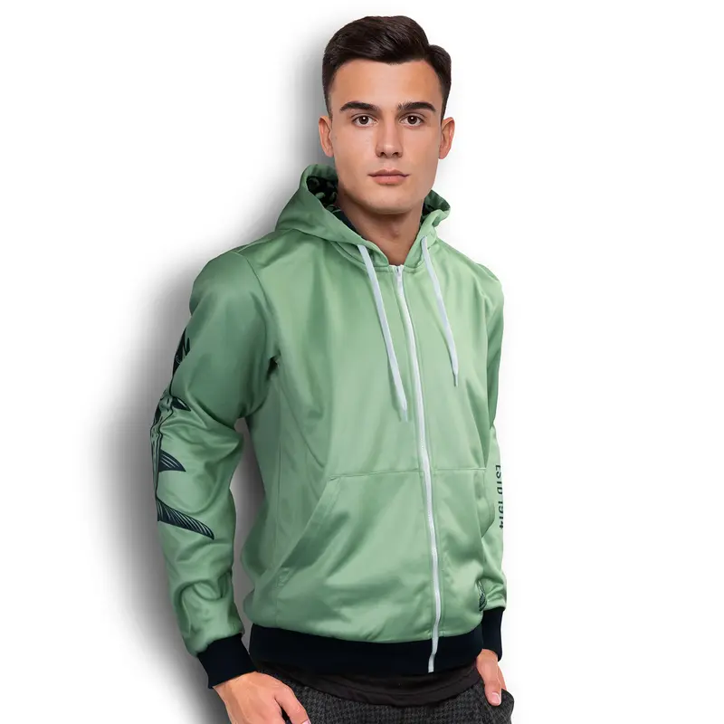 Custom Mens Sports Zipped Hoodie – Misc Clothing – available in white colour