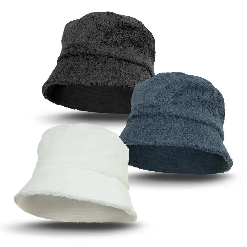 Bondi Terry Towelling Bucket Hat – Bucket & Sun Hats – available in black, blue, white colours