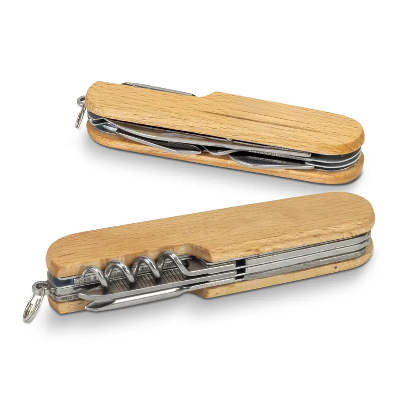 Wooden Pocket Knife – Multi Tools – available in beige colour