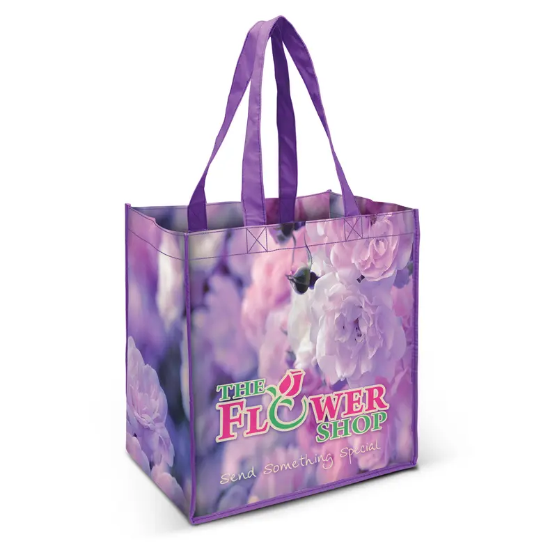 Rome Cotton Tote Bag – Tote Bags – available in beige, blue, gold, green colours and 6 more