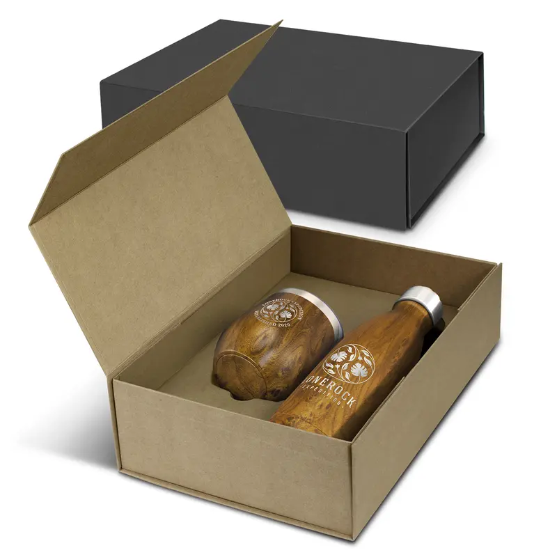 Heritage Vacuum Gift Set – Drink Bottles – available in brown colour