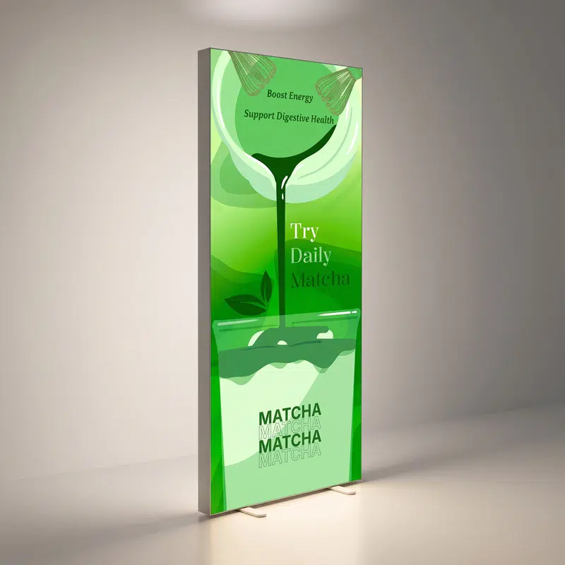 Portable Event Lightbox Bannerstand – Banners – available in white colour