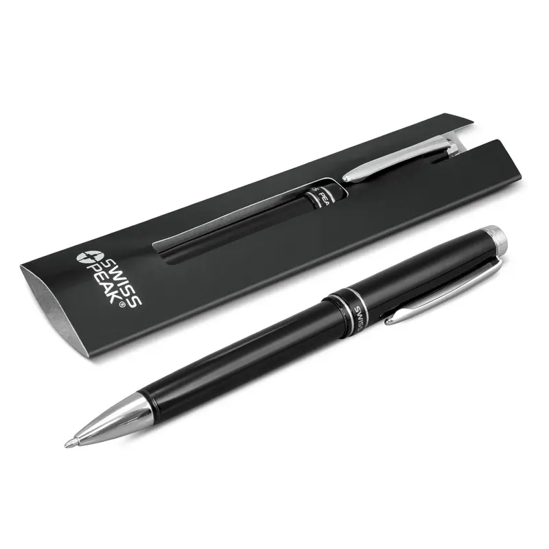 Swiss Peak Heritage Ballpoint Pen – Metal Pens – available in black colour
