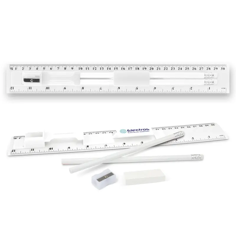 Stationery Set – Rulers – available in white colour