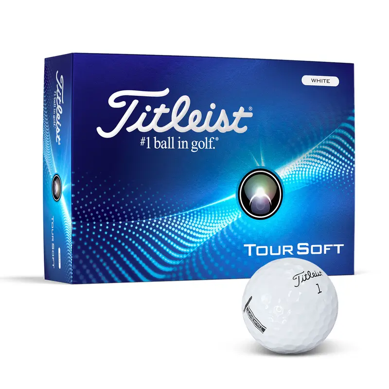 Titleist Tour Soft Golf Ball – Golf Accessories – available in white colour