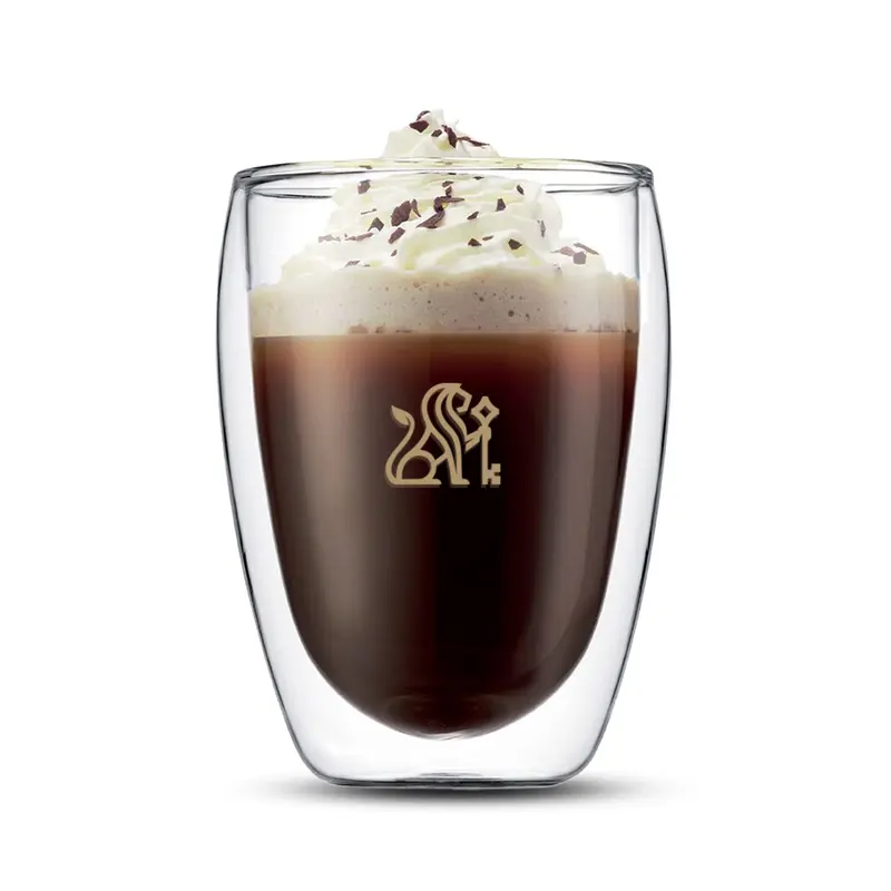 Bodum Pavina Double Wall Glasses - Medium - Set of 2 – Glassware – available in white colour