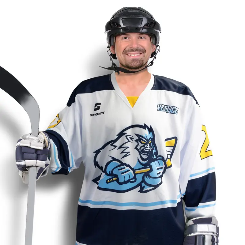 Custom Hockey Jersey – Misc Clothing – available in white colour