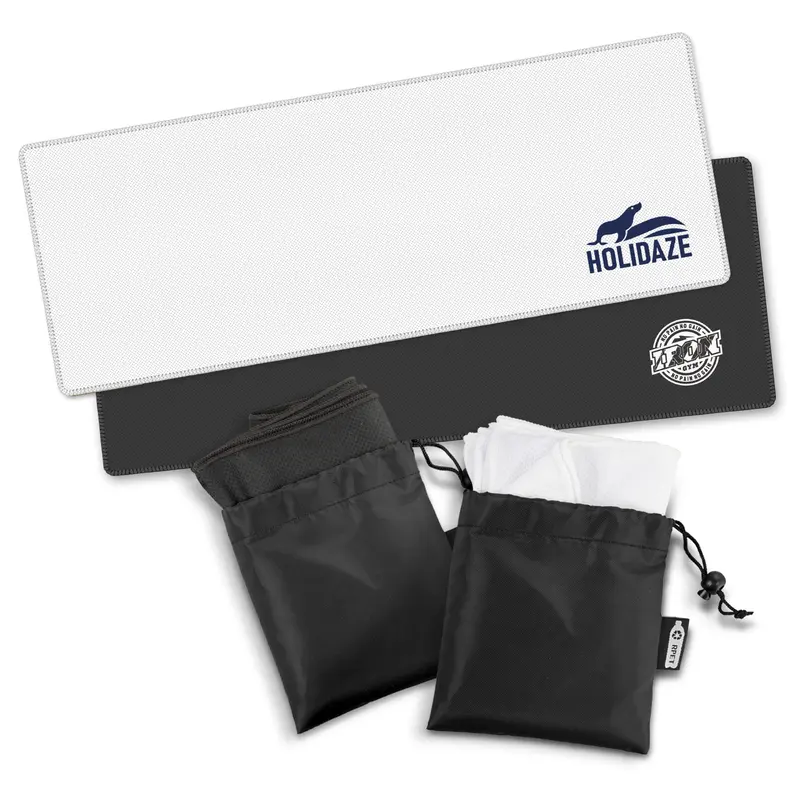 RPET Cooling Towel – Towels – available in black, white colours