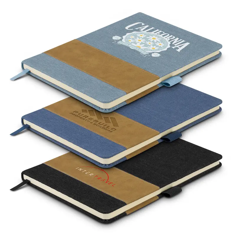 Denim Notebook – Notebooks – available in black, blue colours
