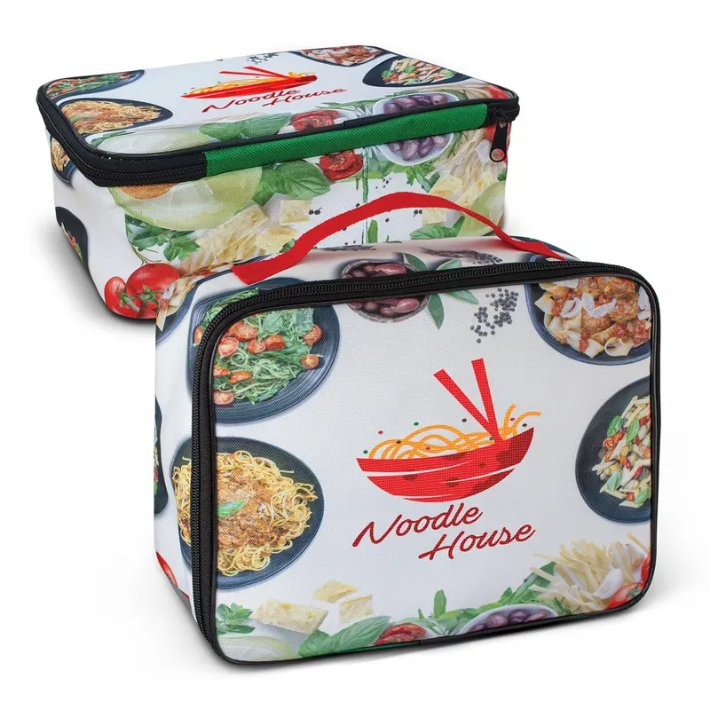 Zest Lunch Cooler Bag - Full Colour – Cooler Bags – available in black, blue, green, orange colours and 3 more