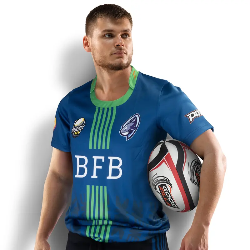 Custom Mens Rugby T-Shirt – Misc Clothing – available in white colour
