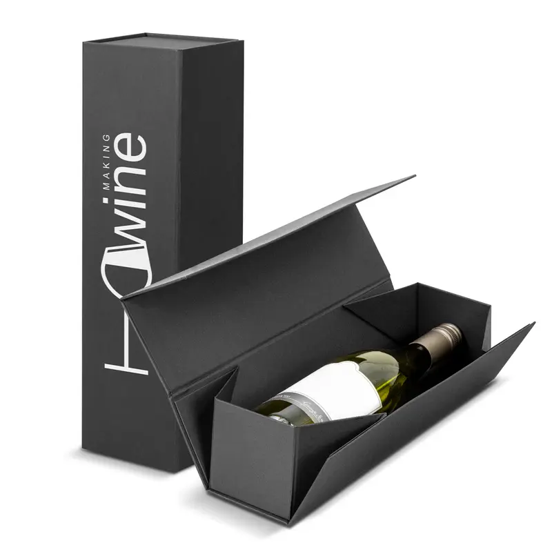Malbec Wine Gift Box – Misc Print – available in black colour