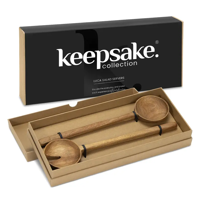 Keepsake Luca Salad Servers – Kitchenware – available in beige colour