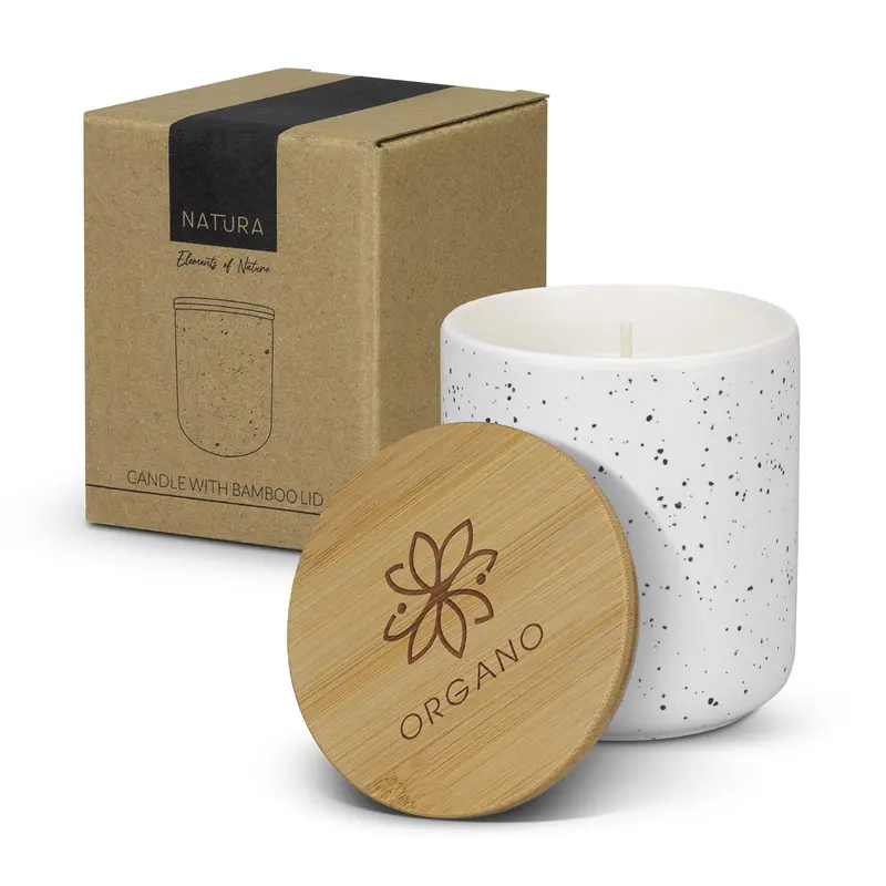 NATURA Candle with Bamboo Lid – Misc Health
