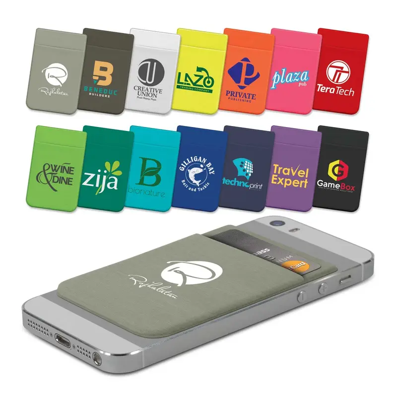 Lycra Phone Wallet - Heat Transfer – Phone Wallets – available in black, blue, green, grey colours and 6 more