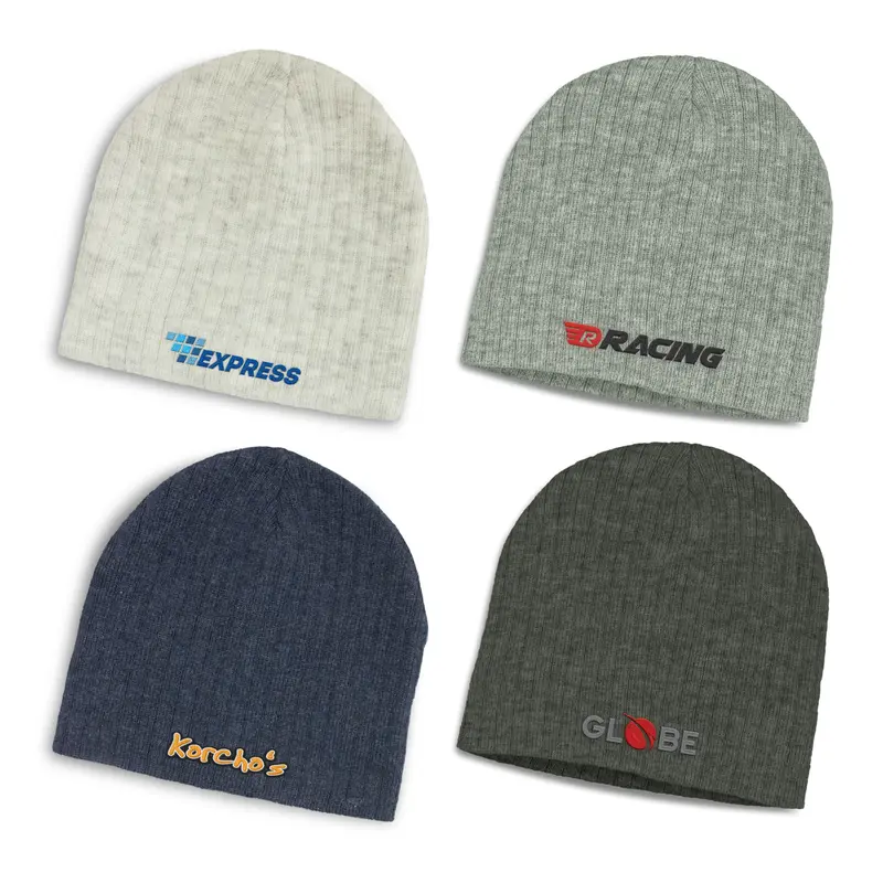 Nebraska Heather Cable Knit Beanie – Beanies – available in black, blue, grey colours
