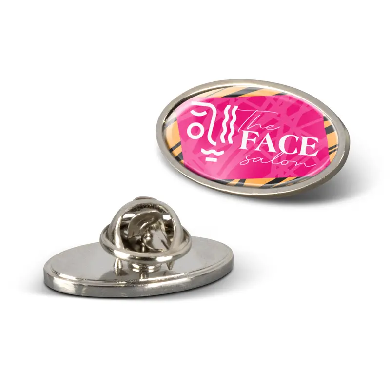 Altura Lapel Pin - Oval – Name Badges – available in silver colour