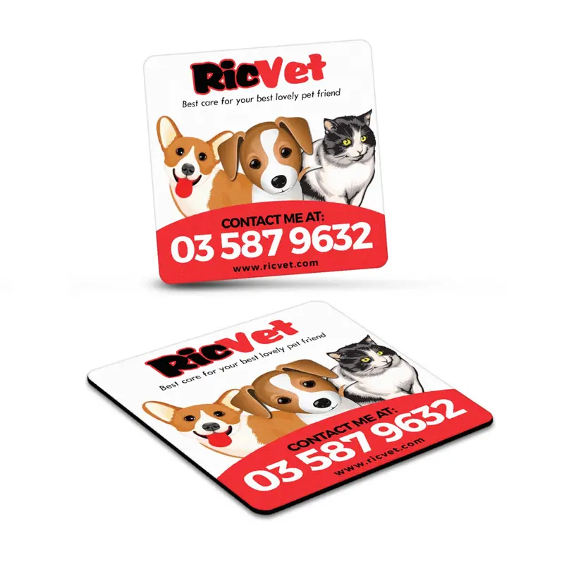 Fridge Magnet 65 x 65mm - Square – Fridge Magnets – available in white colour