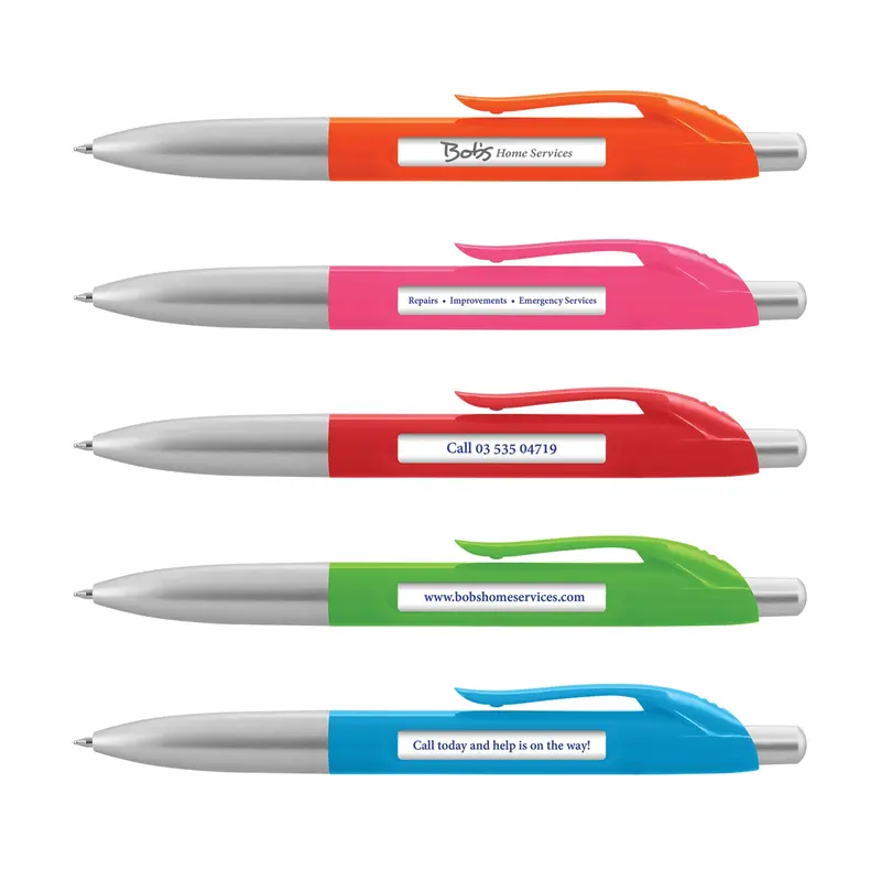 Spin Message Pen – Novelty Pens – available in blue, green, orange, pink colours and 1 more