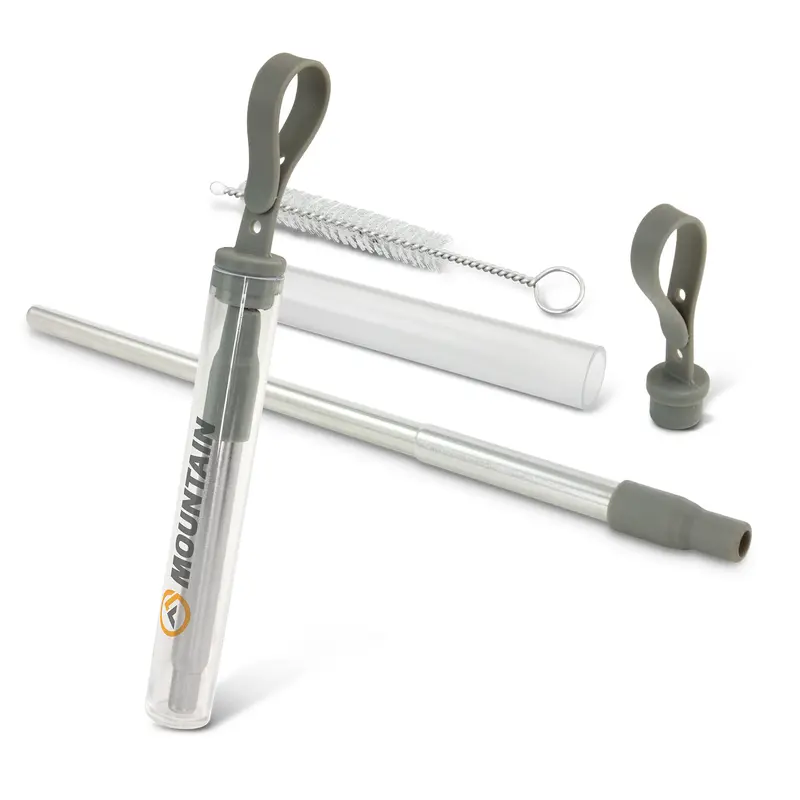 Telescopic Straw with Case – Kitchenware – available in grey colour