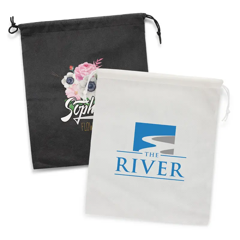 Drawstring Gift Bag - Large – Misc Bags – available in black, white colours