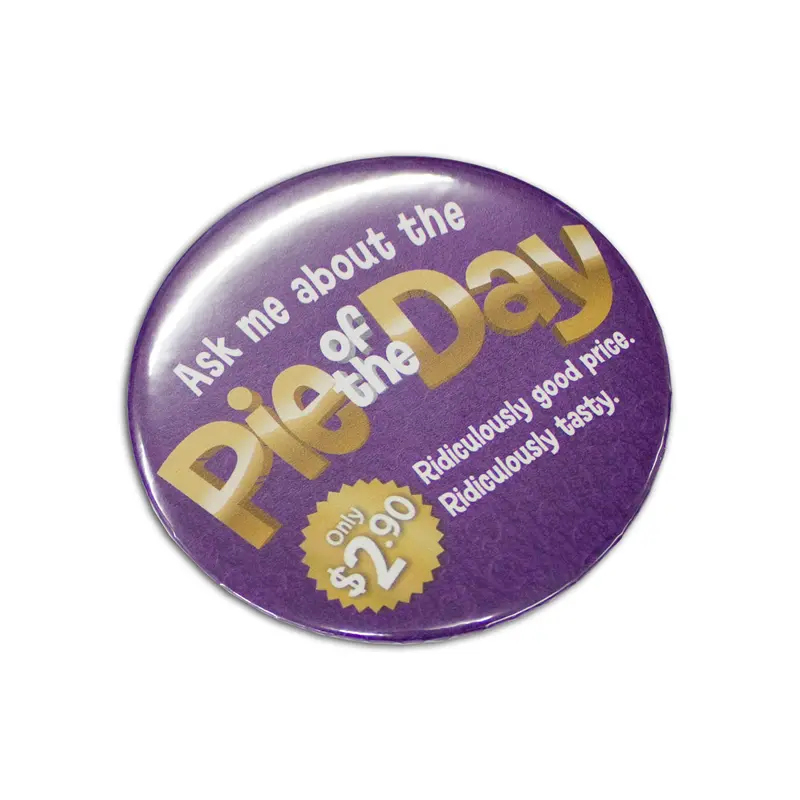 Button Badge Round - 75mm – Name Badges – available in multi colour