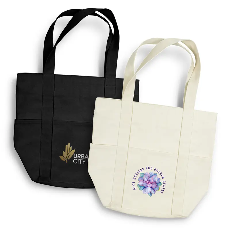 Amsterdam Canvas Tote Bag – Tote Bags – available in beige, black colours