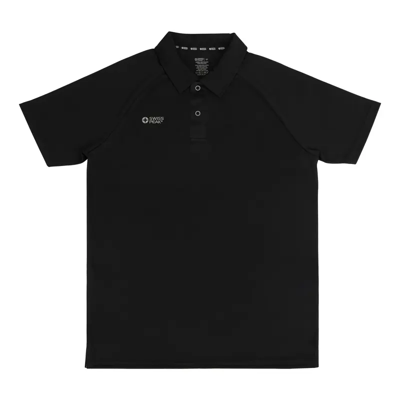Swiss Peak Urban Unisex Polo – Polo Shirts – available in black colour
