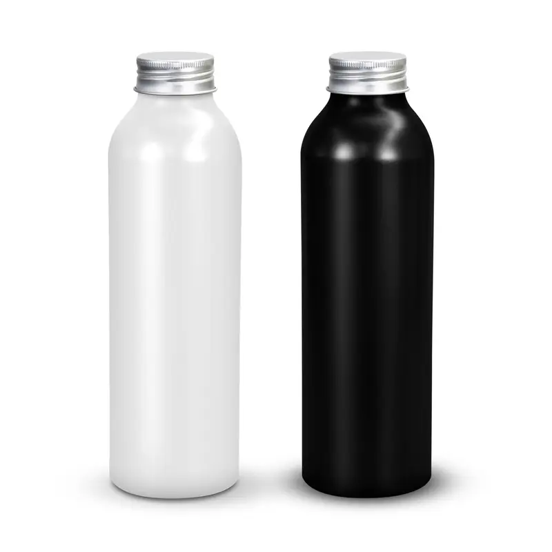 Octiva Aluminium Bottle – Drink Bottles – available in black, white colours